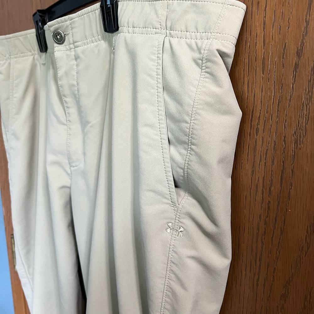 Men’s Under Armour Match Play Pants - khaki/size 40/32